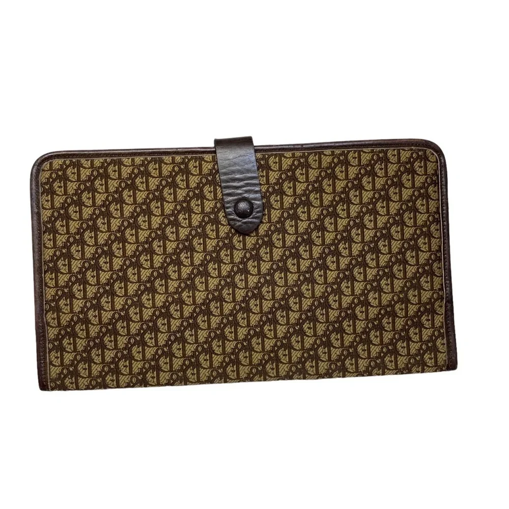 Christian Dior made in France vintage bifold long wallet